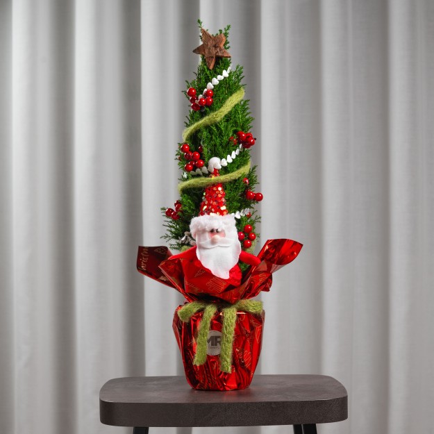 Alberello natalizio decorato